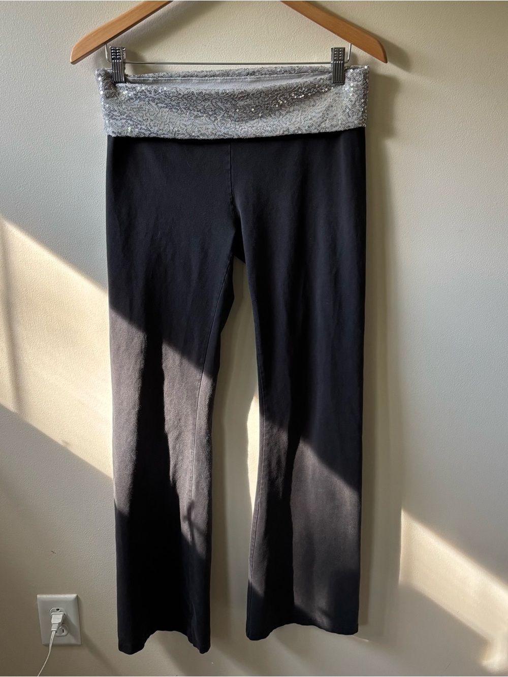 Aerie Sequin Foldover Leggings
